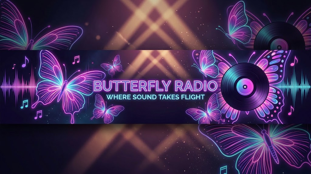 Butterfly Radio Header Banner
